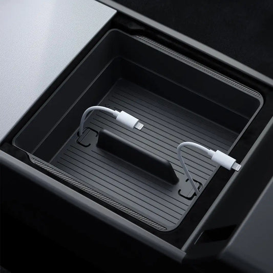Tesla Series - Armrest Console Organizer Upper Tray | 2-Section